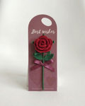 Red Rose with Holder