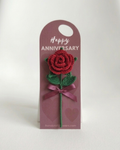 Anniversary - Red Rose with Holder